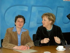 Tanja Gönner mit Bundeskanzlerin Dr. Angela Merkel